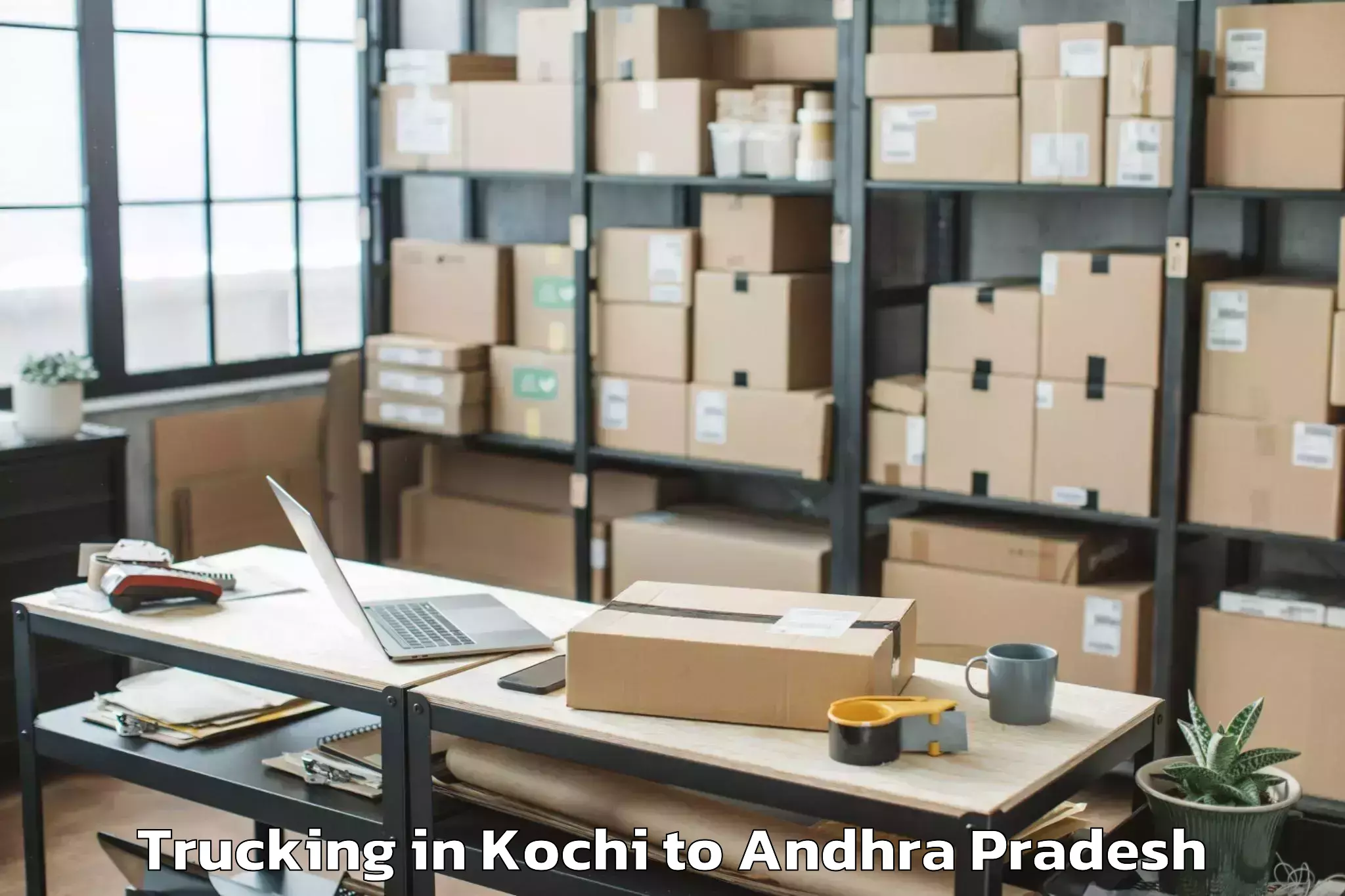 Book Kochi to Pamidimukkala Trucking Online